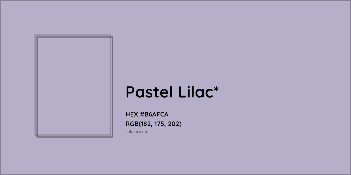 HEX #B6AFCA Color Name, Color Code, Palettes, Similar Paints, Images