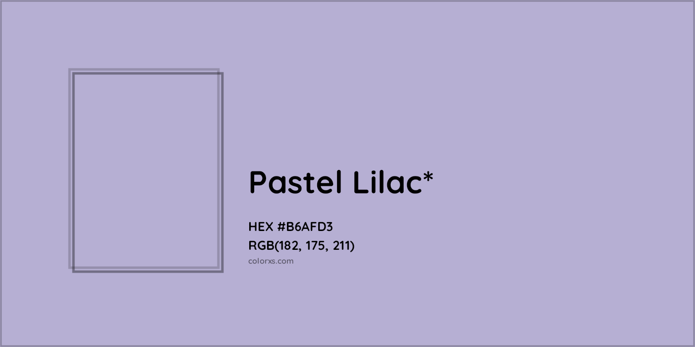 HEX #B6AFD3 Color Name, Color Code, Palettes, Similar Paints, Images