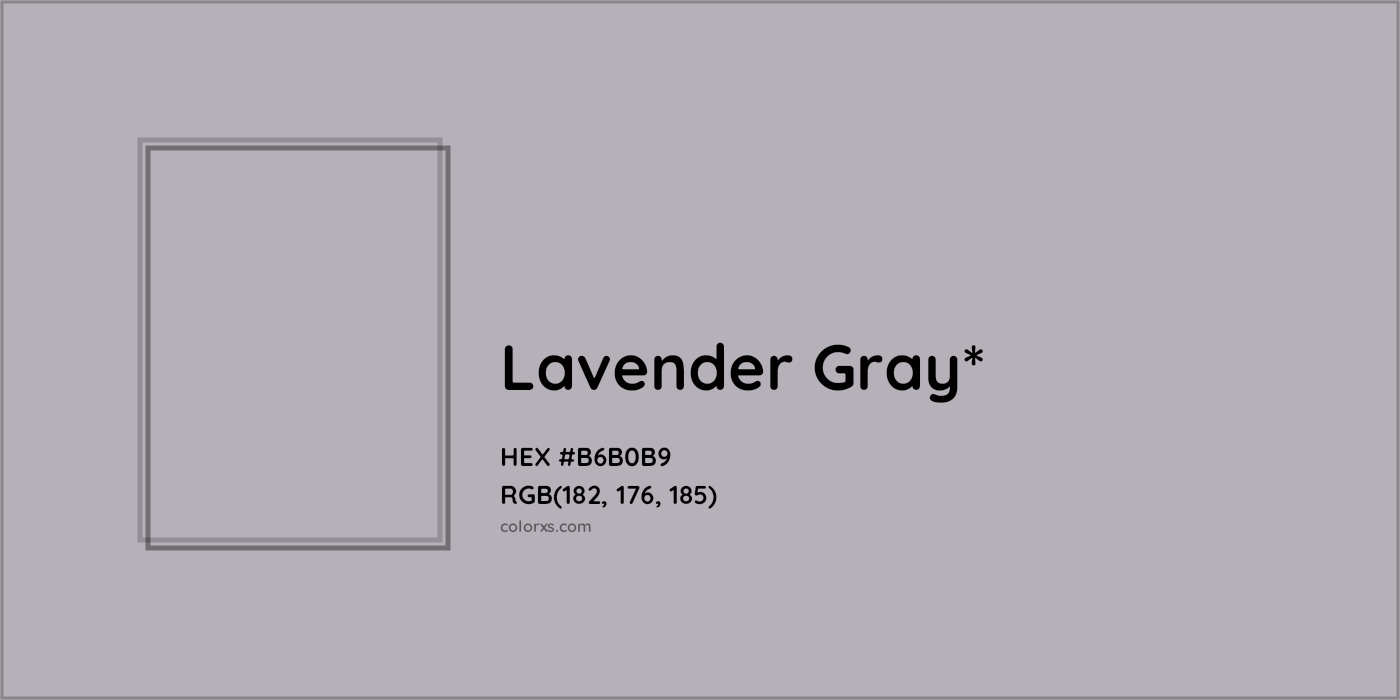 HEX #B6B0B9 Color Name, Color Code, Palettes, Similar Paints, Images