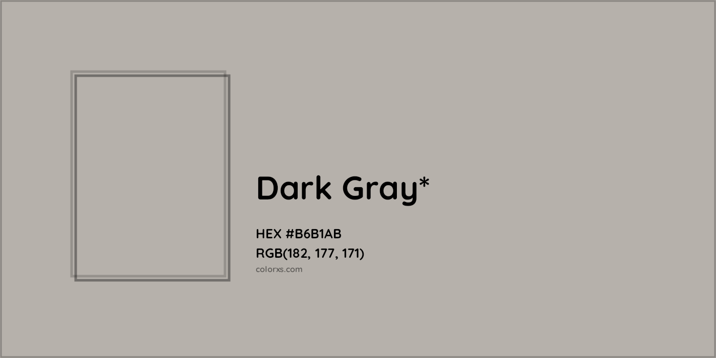HEX #B6B1AB Color Name, Color Code, Palettes, Similar Paints, Images
