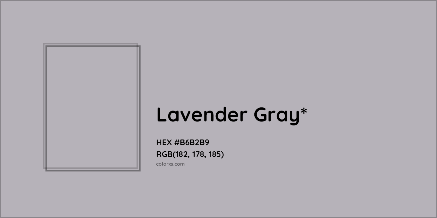 HEX #B6B2B9 Color Name, Color Code, Palettes, Similar Paints, Images
