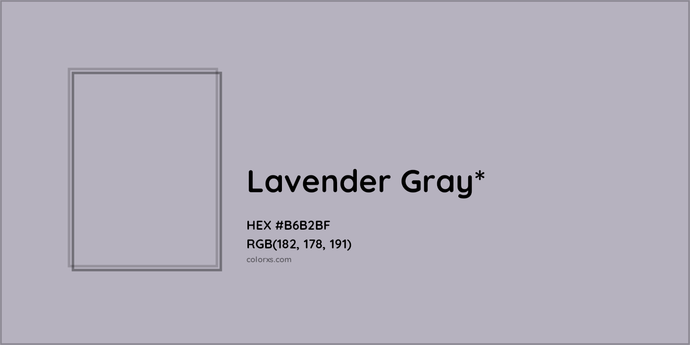 HEX #B6B2BF Color Name, Color Code, Palettes, Similar Paints, Images