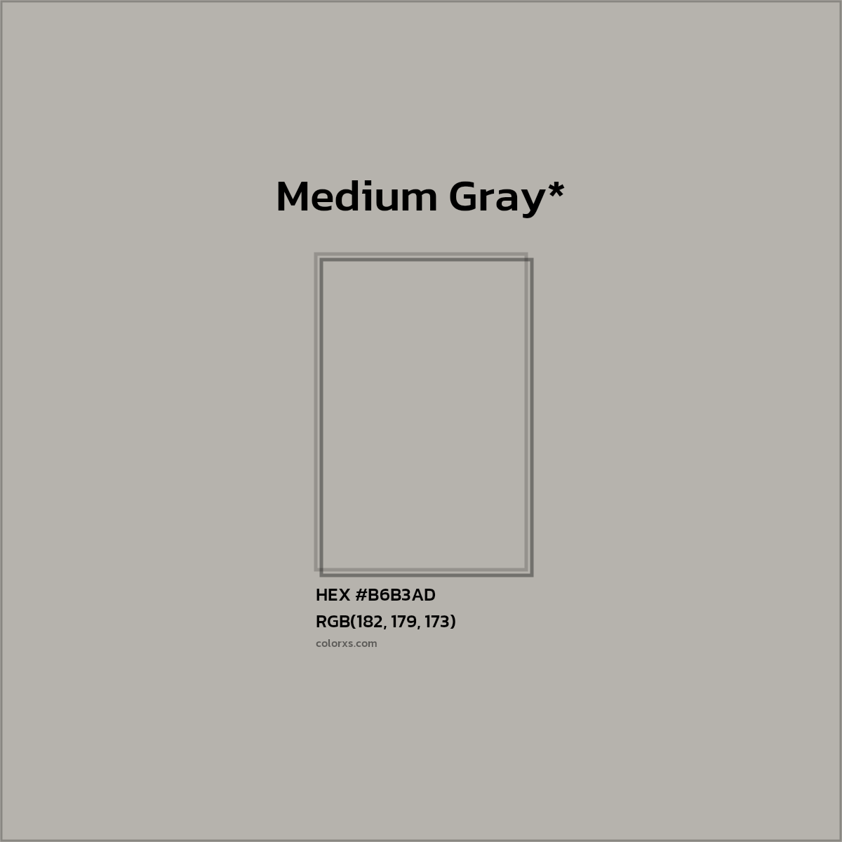 HEX #B6B3AD Color Name, Color Code, Palettes, Similar Paints, Images