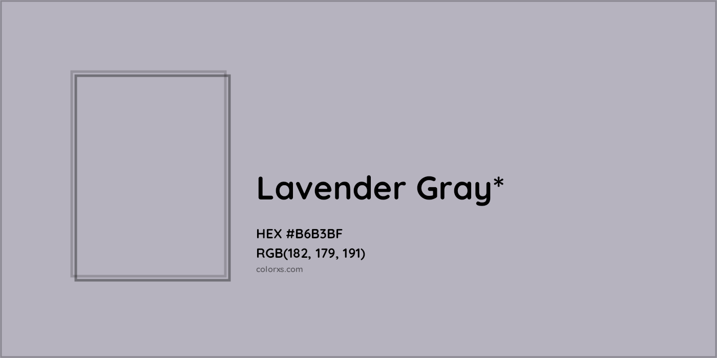 HEX #B6B3BF Color Name, Color Code, Palettes, Similar Paints, Images
