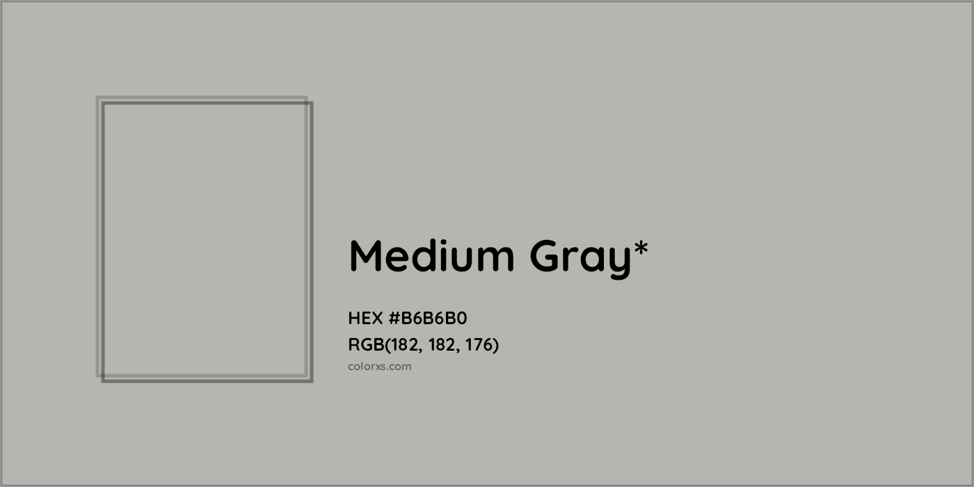 HEX #B6B6B0 Color Name, Color Code, Palettes, Similar Paints, Images