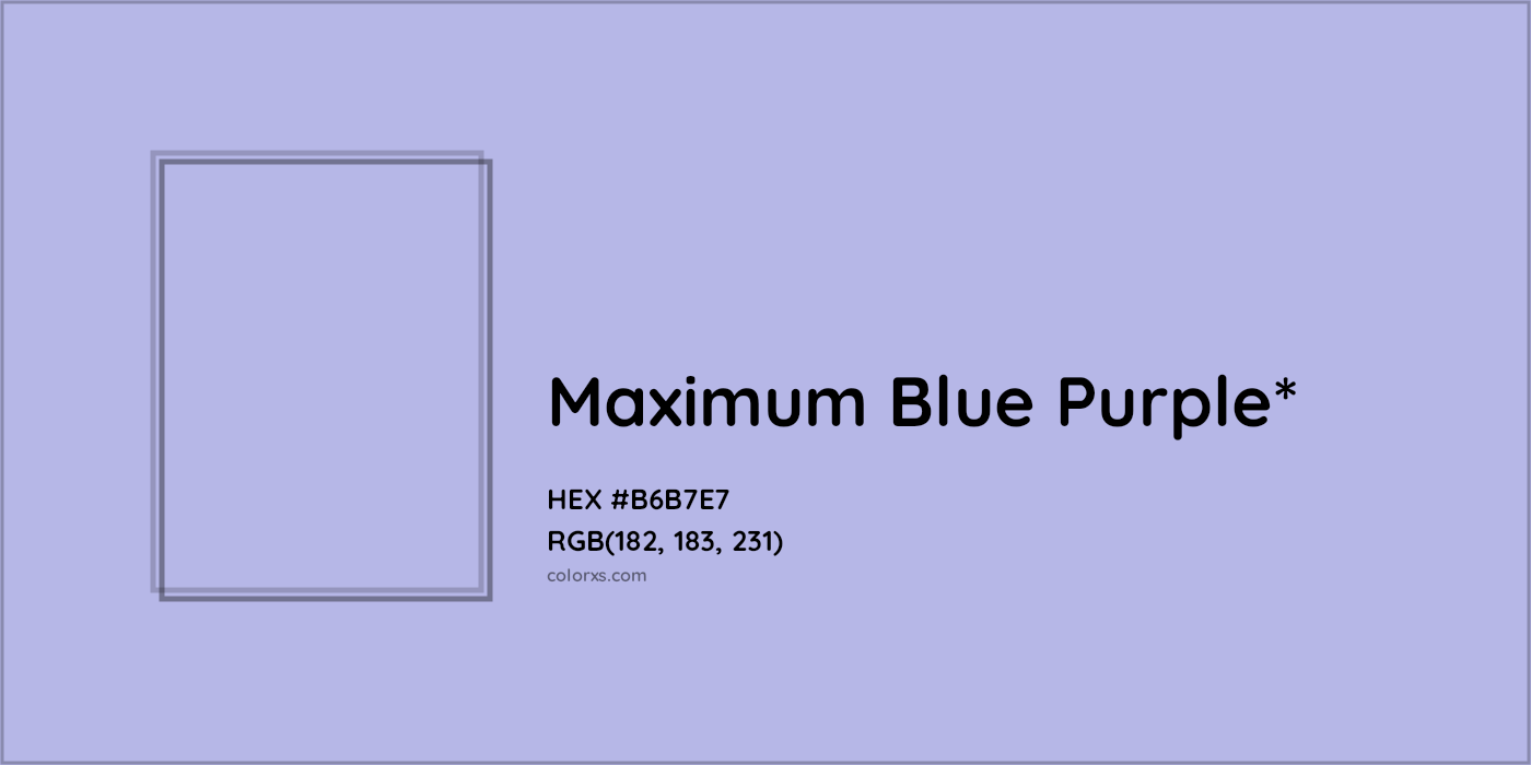 HEX #B6B7E7 Color Name, Color Code, Palettes, Similar Paints, Images