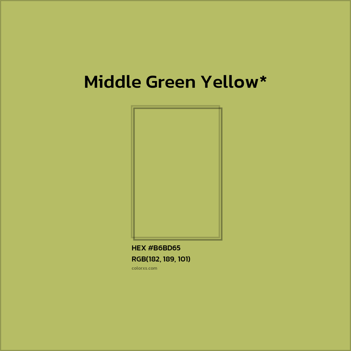 HEX #B6BD65 Color Name, Color Code, Palettes, Similar Paints, Images