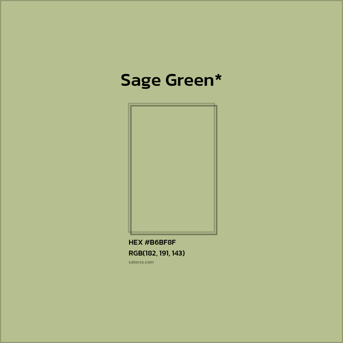 HEX #B6BF8F Color Name, Color Code, Palettes, Similar Paints, Images
