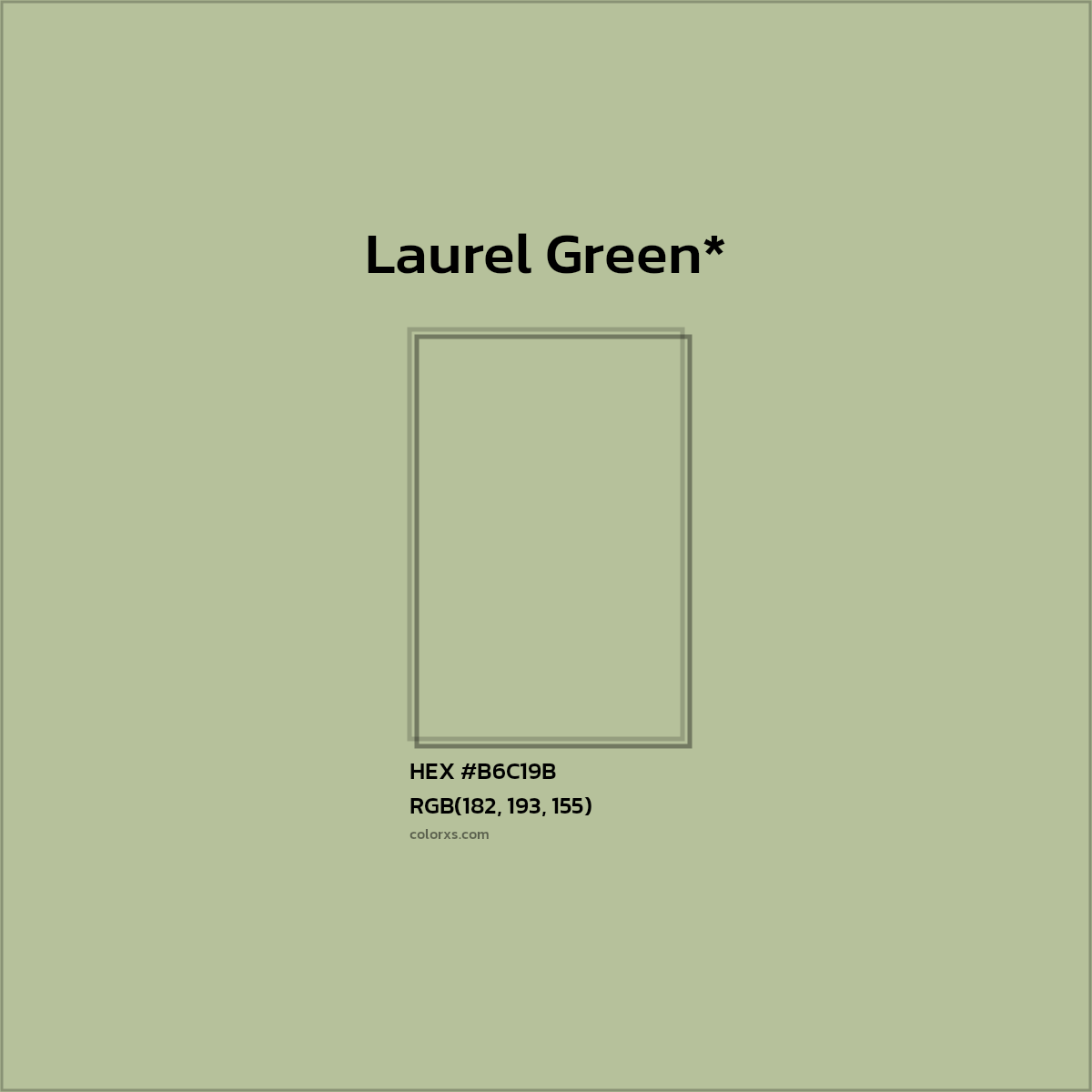 HEX #B6C19B Color Name, Color Code, Palettes, Similar Paints, Images
