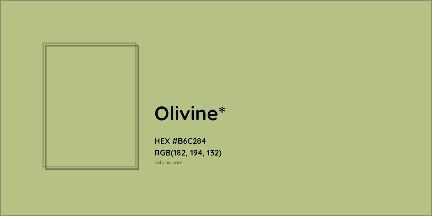 HEX #B6C284 Color Name, Color Code, Palettes, Similar Paints, Images