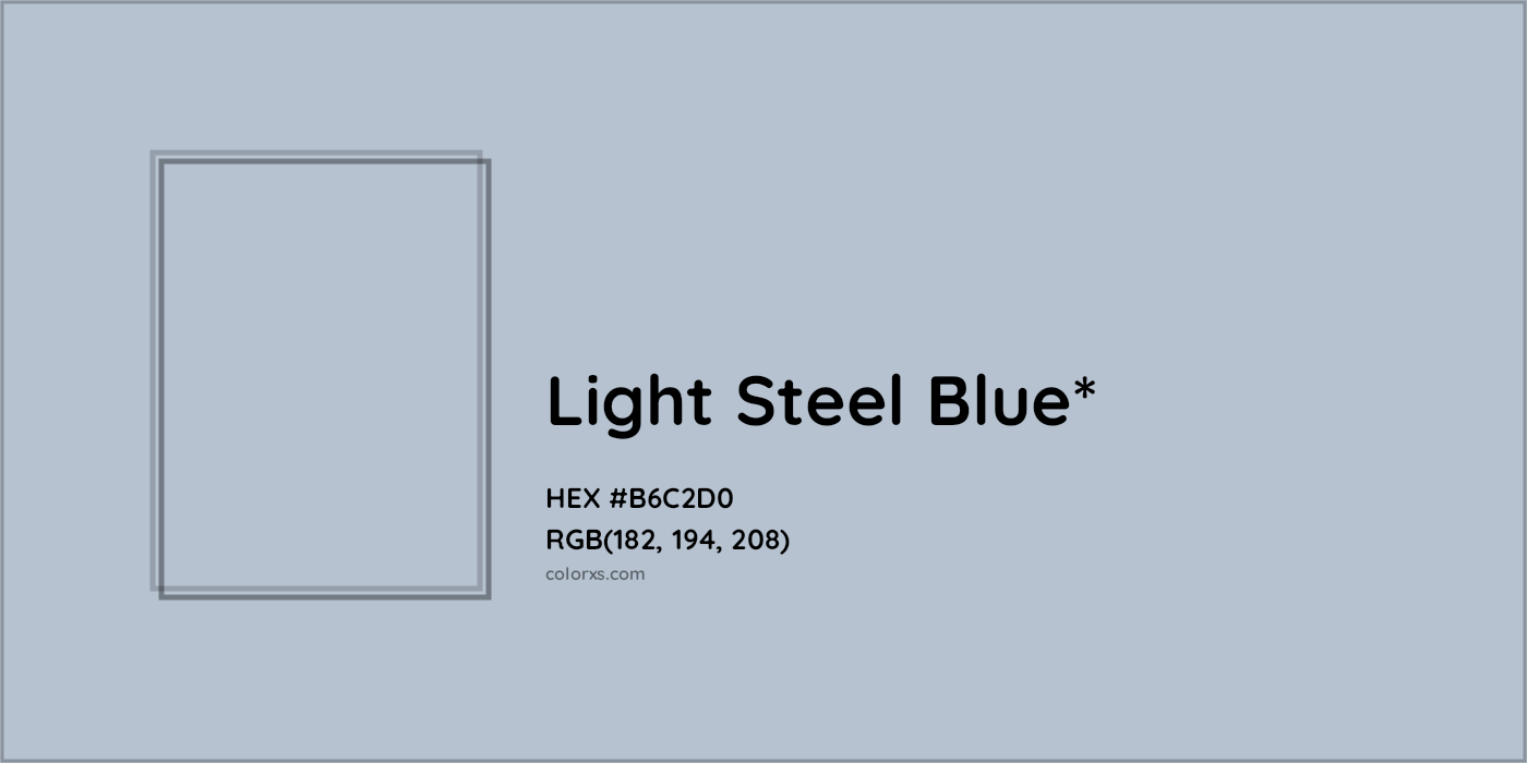 HEX #B6C2D0 Color Name, Color Code, Palettes, Similar Paints, Images