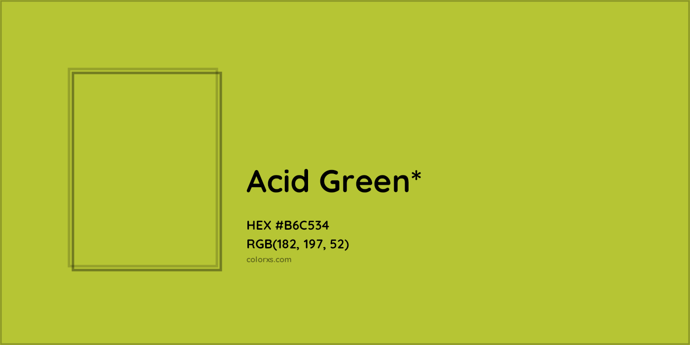 HEX #B6C534 Color Name, Color Code, Palettes, Similar Paints, Images