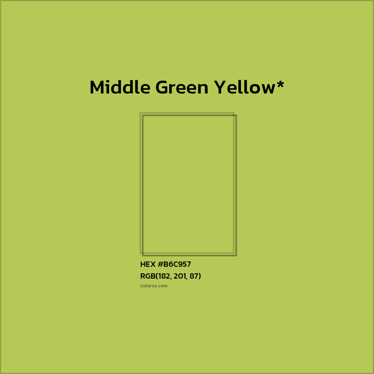 HEX #B6C957 Color Name, Color Code, Palettes, Similar Paints, Images