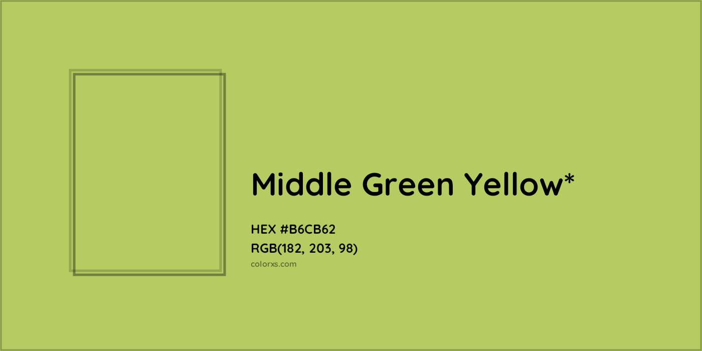 HEX #B6CB62 Color Name, Color Code, Palettes, Similar Paints, Images