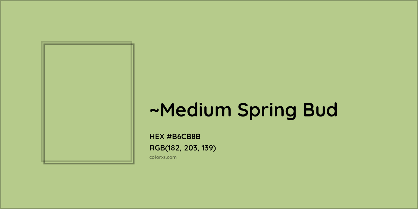 HEX #B6CB8B Color Name, Color Code, Palettes, Similar Paints, Images