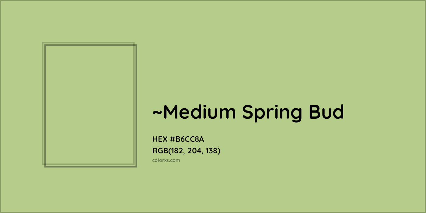 HEX #B6CC8A Color Name, Color Code, Palettes, Similar Paints, Images