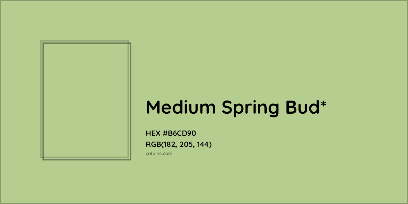 HEX #B6CD90 Color Name, Color Code, Palettes, Similar Paints, Images