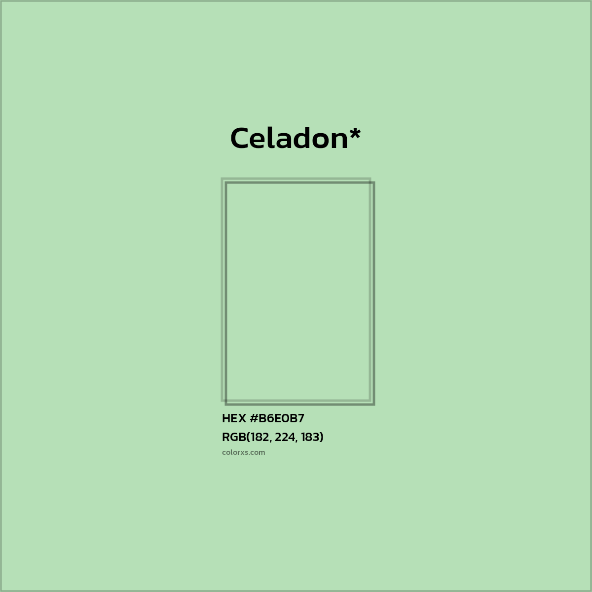 HEX #B6E0B7 Color Name, Color Code, Palettes, Similar Paints, Images
