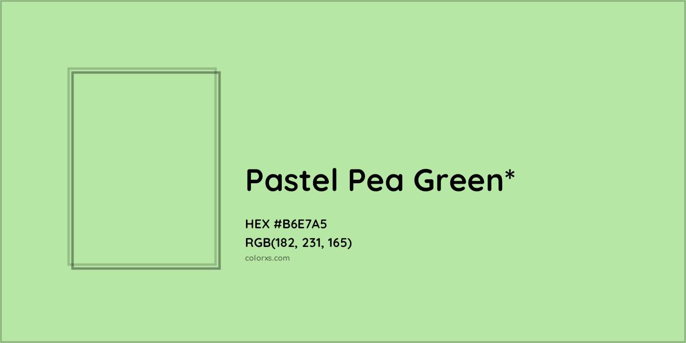 HEX #B6E7A5 Color Name, Color Code, Palettes, Similar Paints, Images