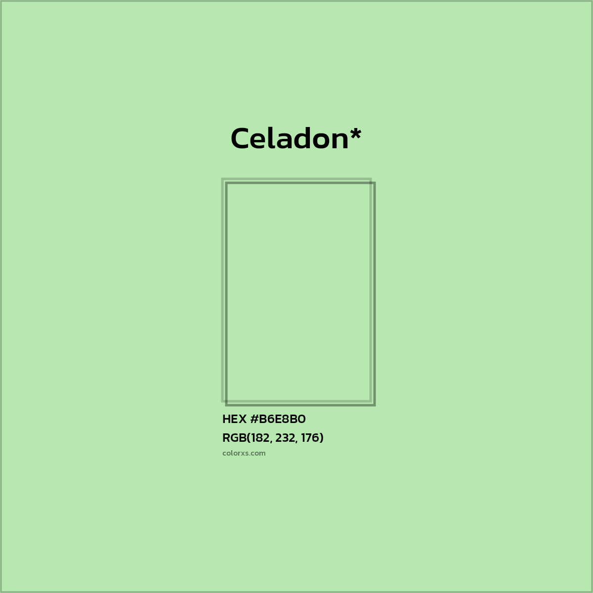 HEX #B6E8B0 Color Name, Color Code, Palettes, Similar Paints, Images
