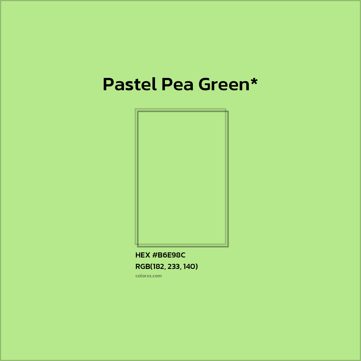 HEX #B6E98C Color Name, Color Code, Palettes, Similar Paints, Images
