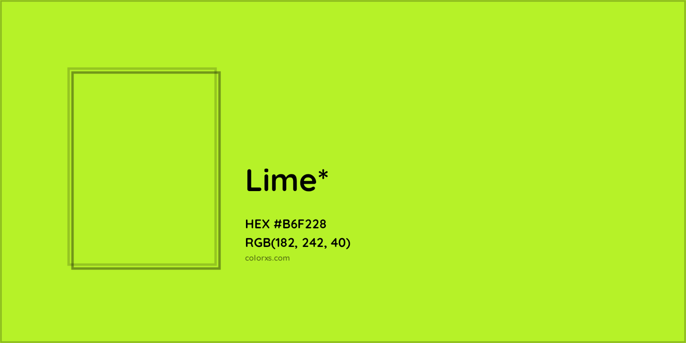 HEX #B6F228 Color Name, Color Code, Palettes, Similar Paints, Images