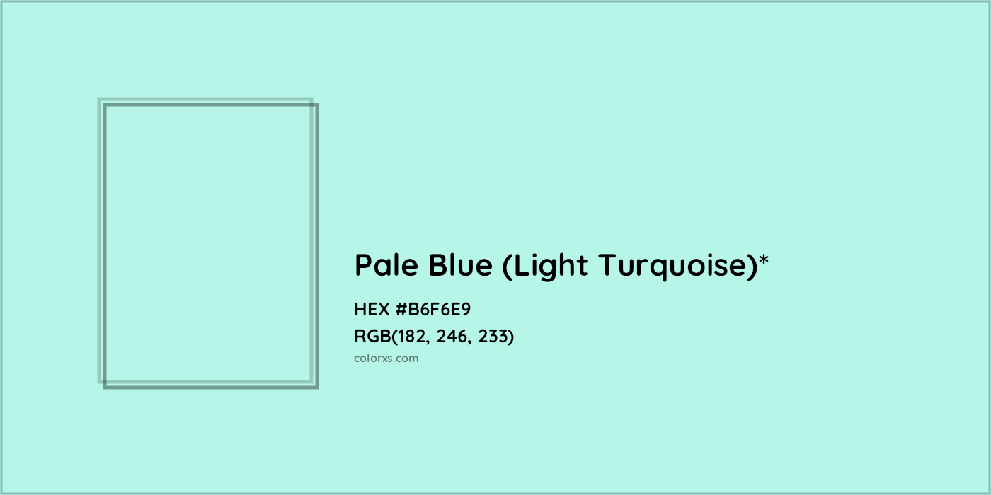 HEX #B6F6E9 Color Name, Color Code, Palettes, Similar Paints, Images