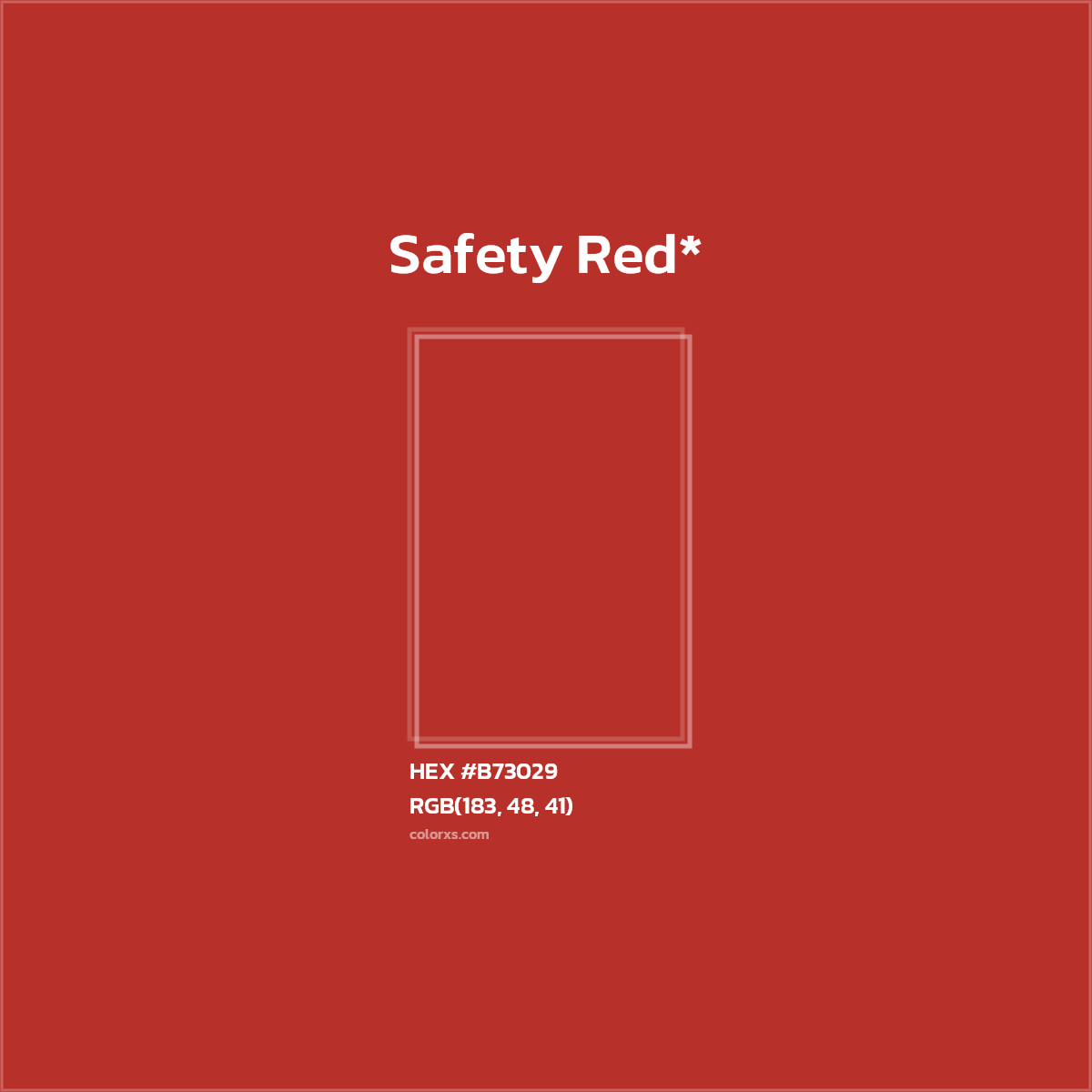 HEX #B73029 Color Name, Color Code, Palettes, Similar Paints, Images