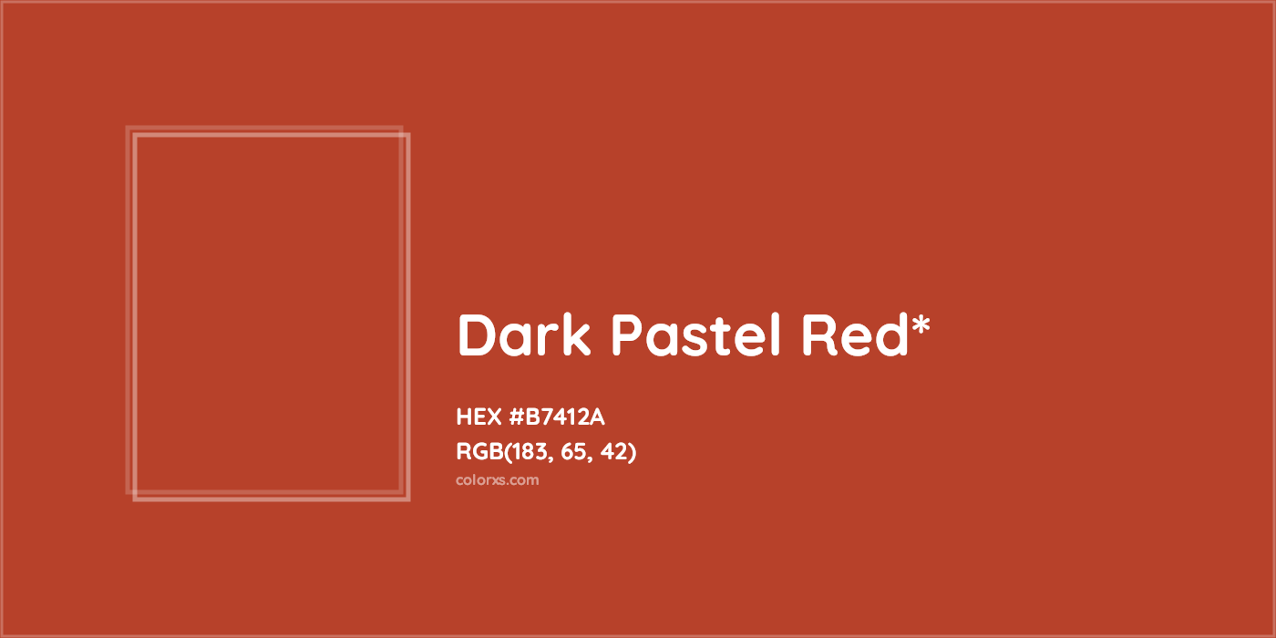 HEX #B7412A Color Name, Color Code, Palettes, Similar Paints, Images
