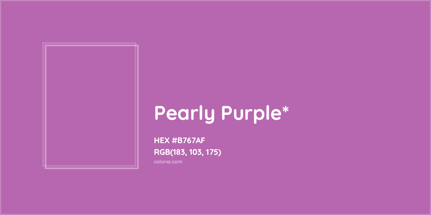 HEX #B767AF Color Name, Color Code, Palettes, Similar Paints, Images