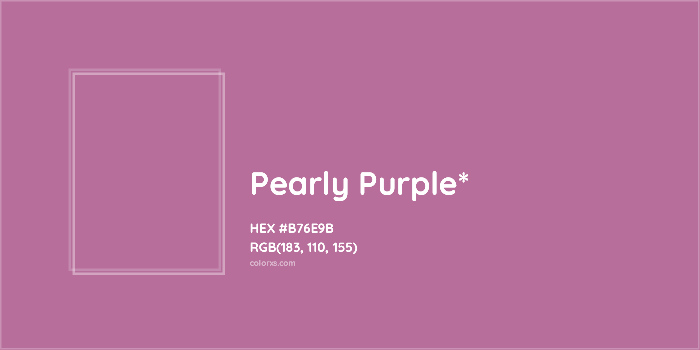 HEX #B76E9B Color Name, Color Code, Palettes, Similar Paints, Images