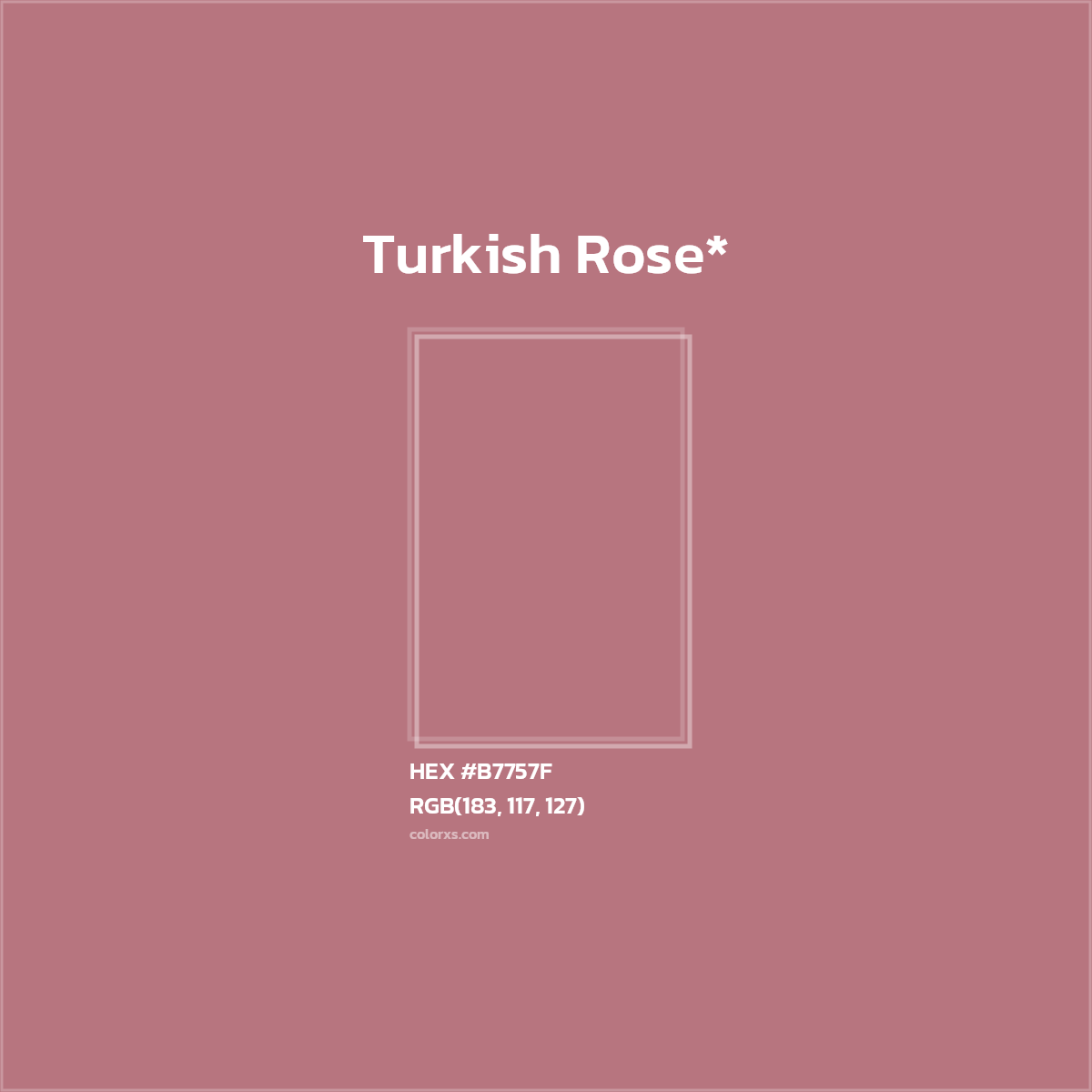 HEX #B7757F Color Name, Color Code, Palettes, Similar Paints, Images