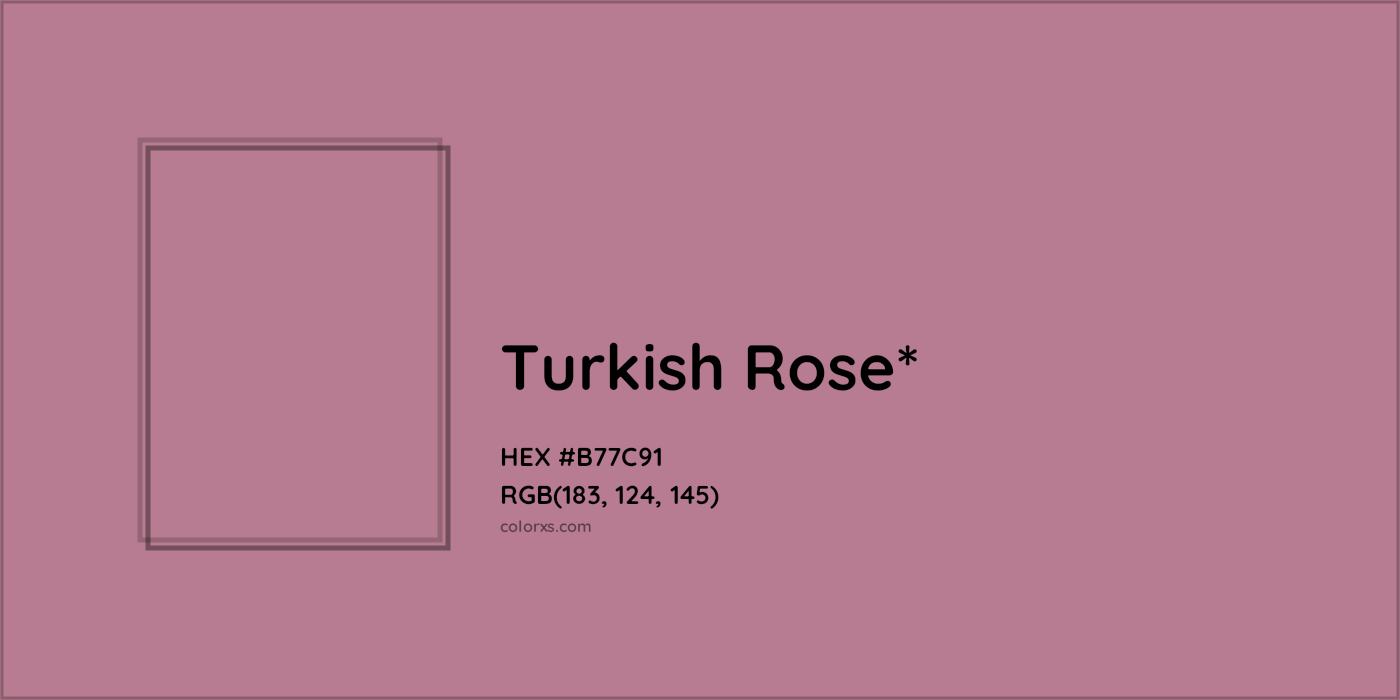 HEX #B77C91 Color Name, Color Code, Palettes, Similar Paints, Images