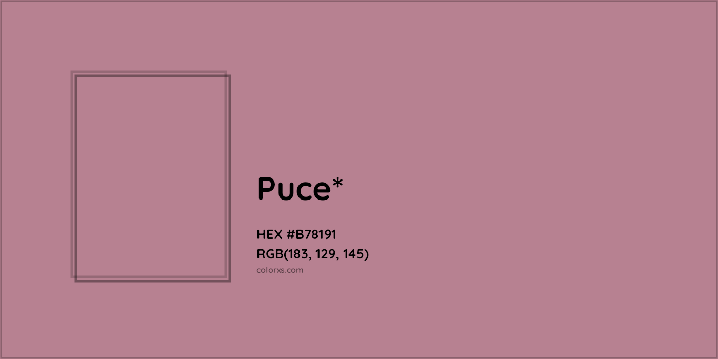 HEX #B78191 Color Name, Color Code, Palettes, Similar Paints, Images