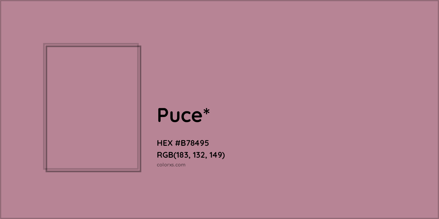 HEX #B78495 Color Name, Color Code, Palettes, Similar Paints, Images