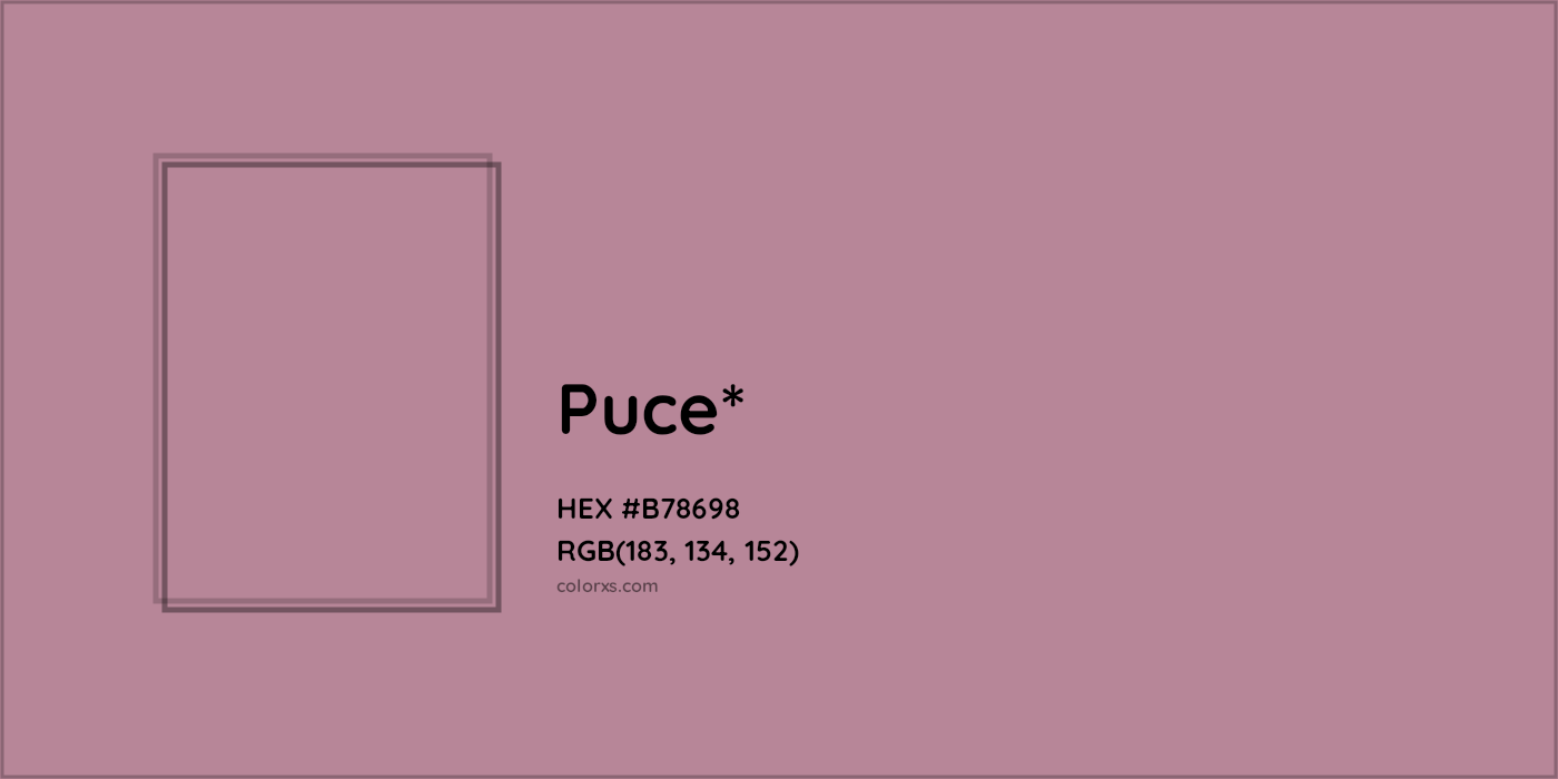 HEX #B78698 Color Name, Color Code, Palettes, Similar Paints, Images