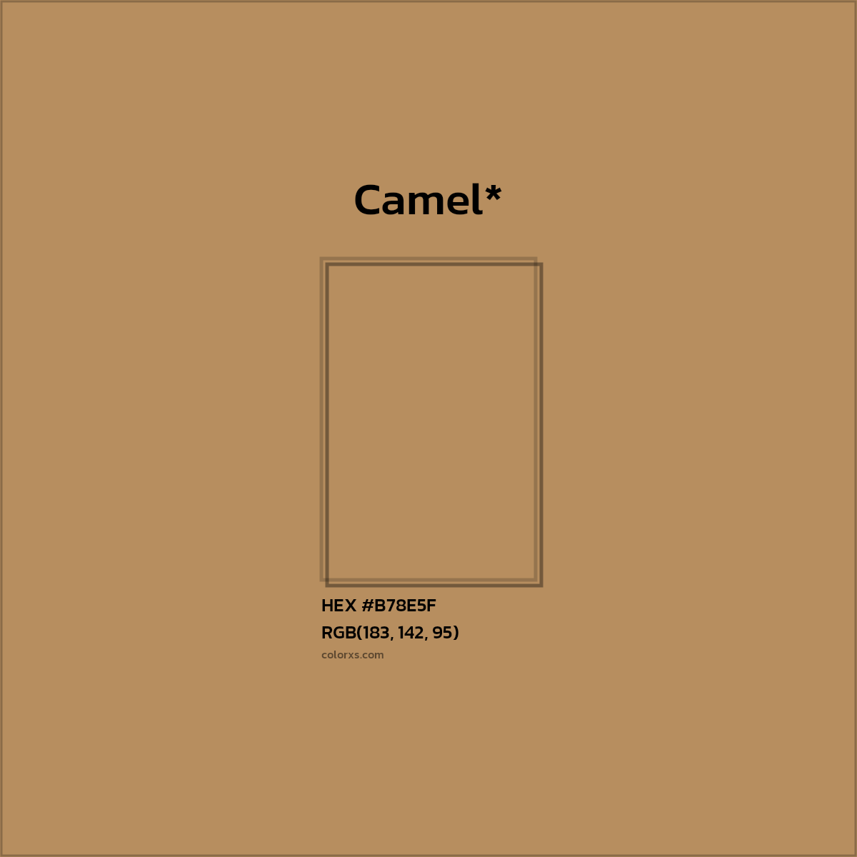 HEX #B78E5F Color Name, Color Code, Palettes, Similar Paints, Images