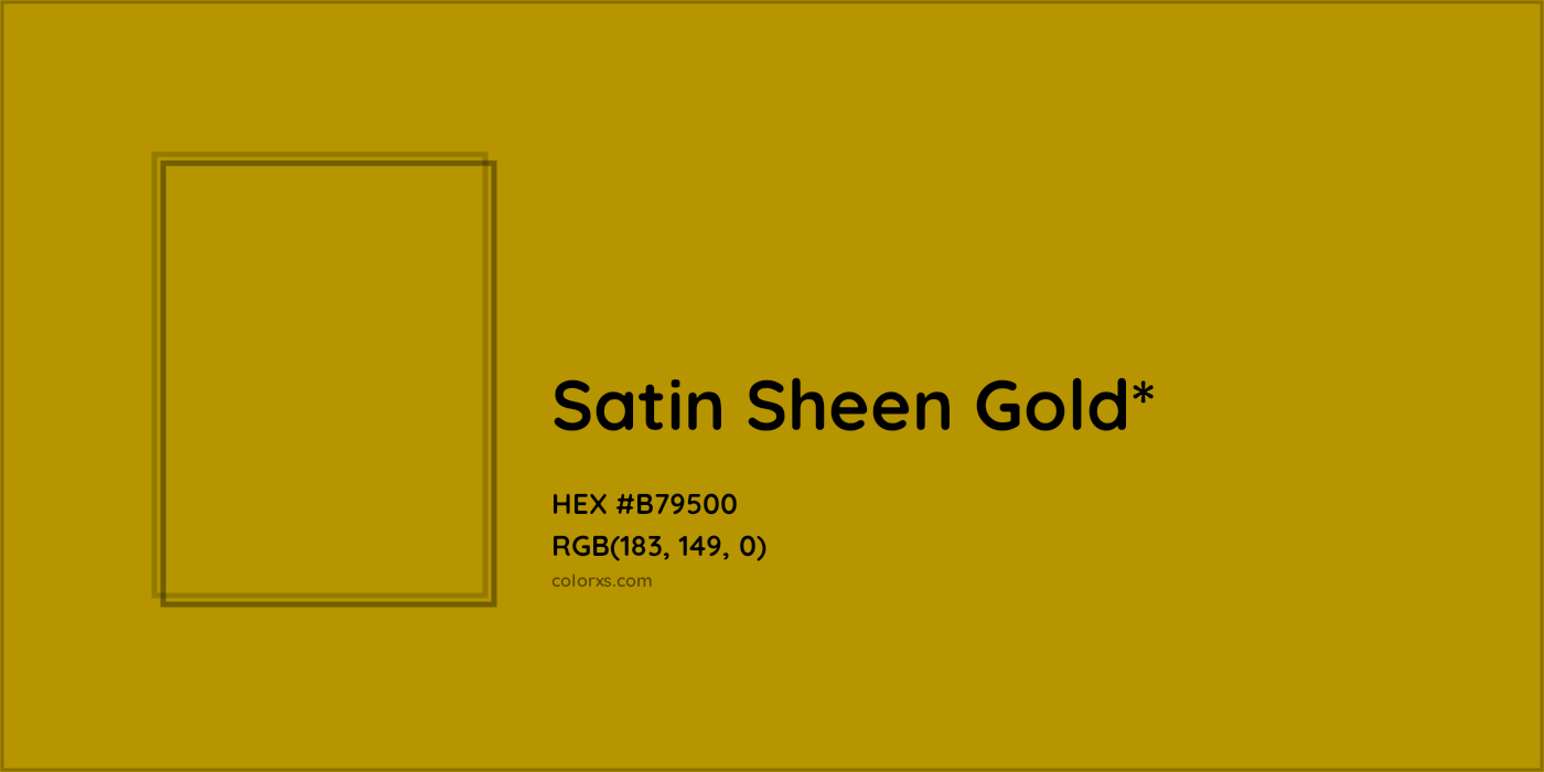 HEX #B79500 Color Name, Color Code, Palettes, Similar Paints, Images