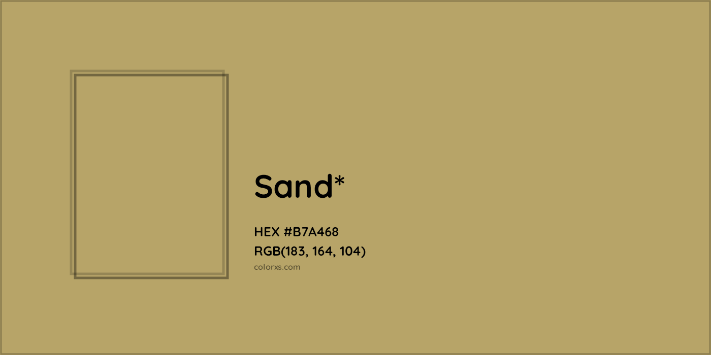 HEX #B7A468 Color Name, Color Code, Palettes, Similar Paints, Images