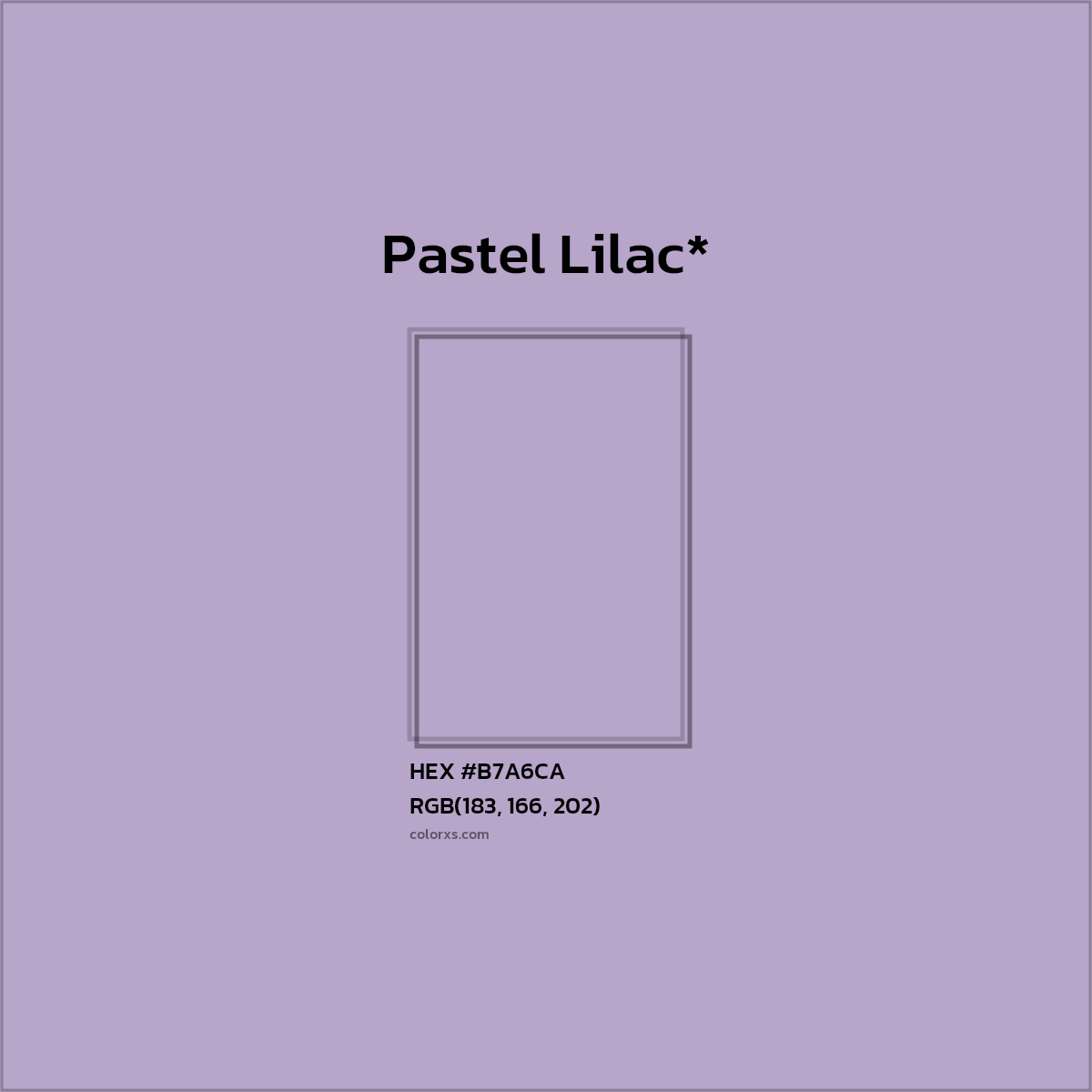 HEX #B7A6CA Color Name, Color Code, Palettes, Similar Paints, Images
