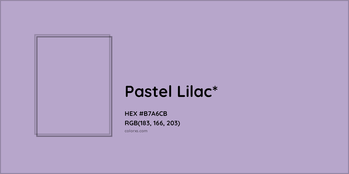 HEX #B7A6CB Color Name, Color Code, Palettes, Similar Paints, Images