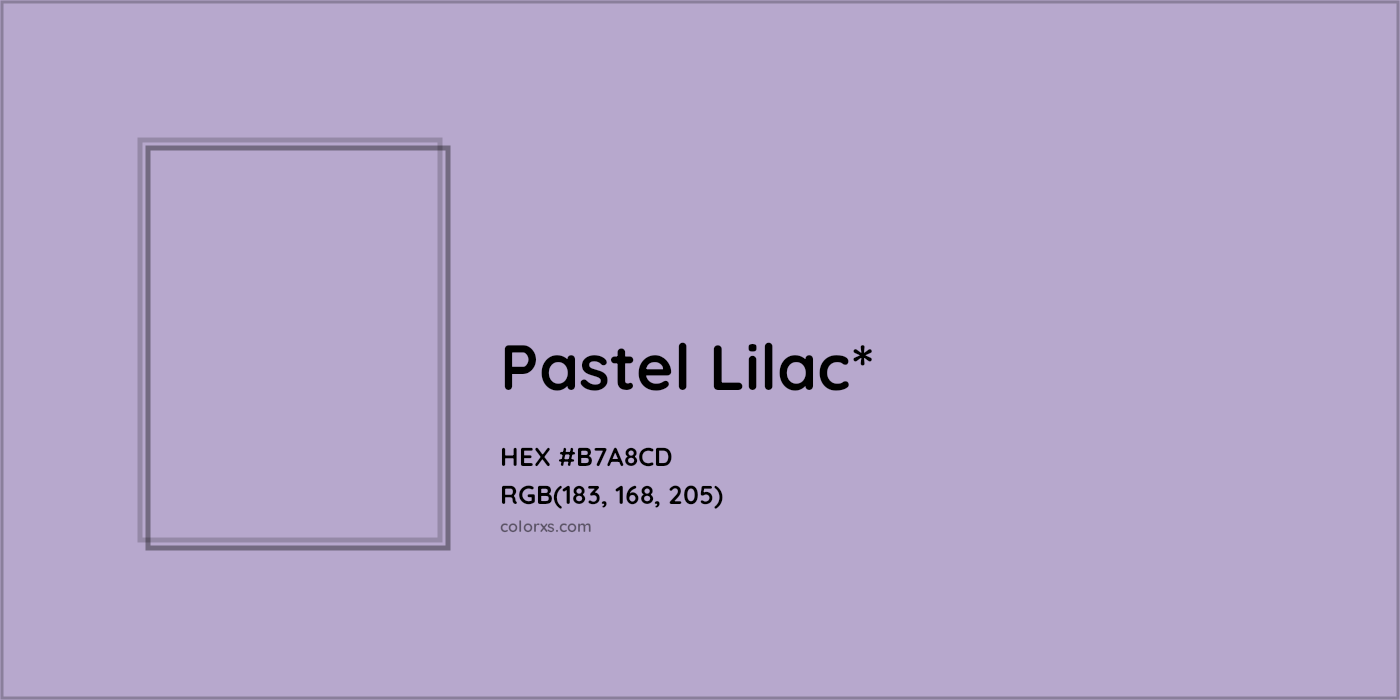 HEX #B7A8CD Color Name, Color Code, Palettes, Similar Paints, Images