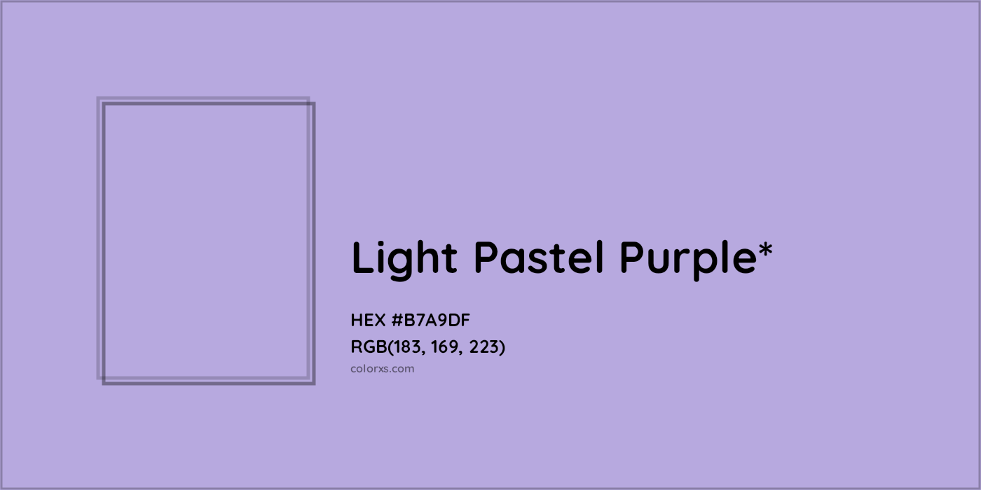 HEX #B7A9DF Color Name, Color Code, Palettes, Similar Paints, Images