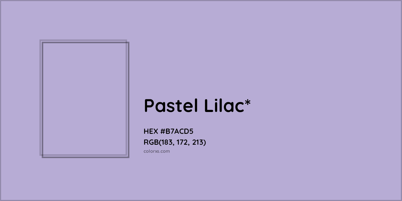 HEX #B7ACD5 Color Name, Color Code, Palettes, Similar Paints, Images