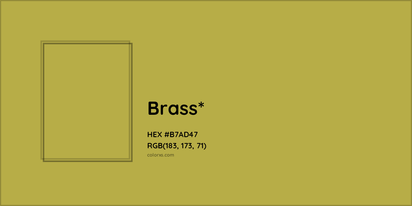 HEX #B7AD47 Color Name, Color Code, Palettes, Similar Paints, Images