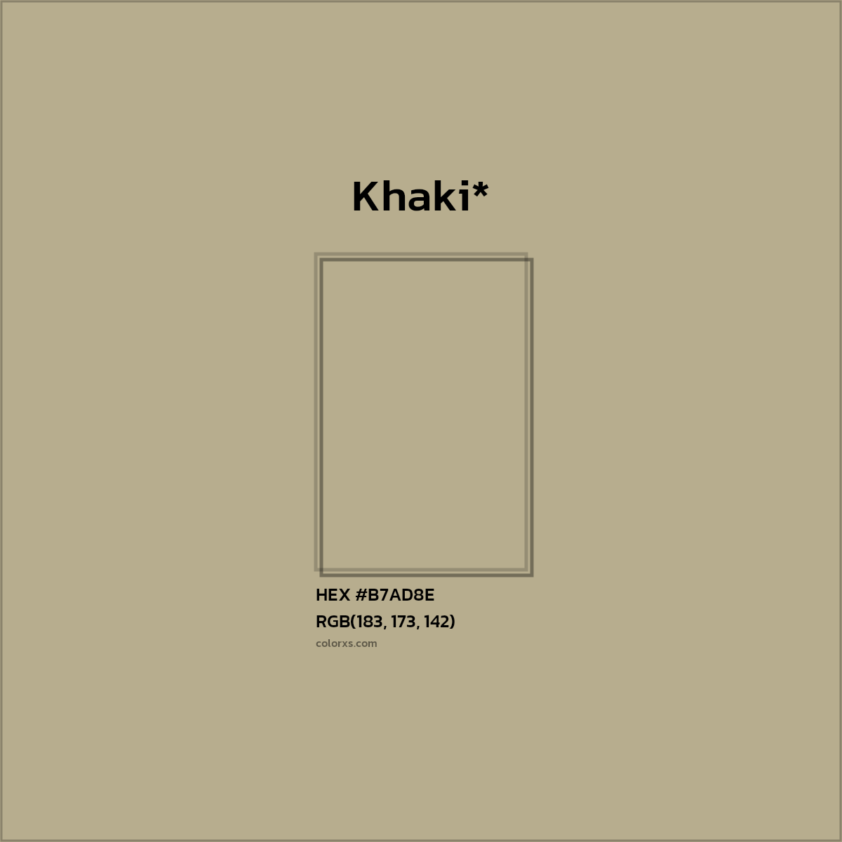 HEX #B7AD8E Color Name, Color Code, Palettes, Similar Paints, Images