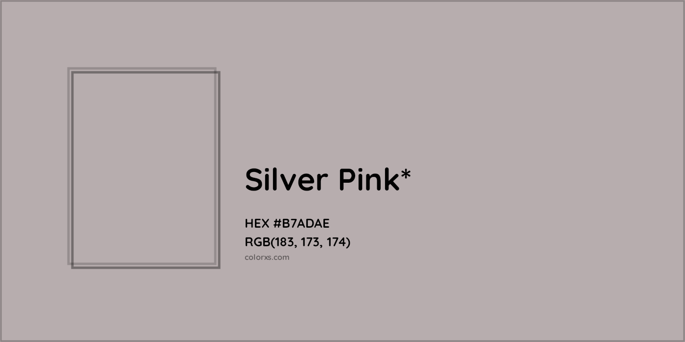 HEX #B7ADAE Color Name, Color Code, Palettes, Similar Paints, Images