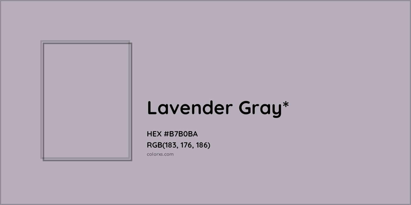 HEX #B7B0BA Color Name, Color Code, Palettes, Similar Paints, Images