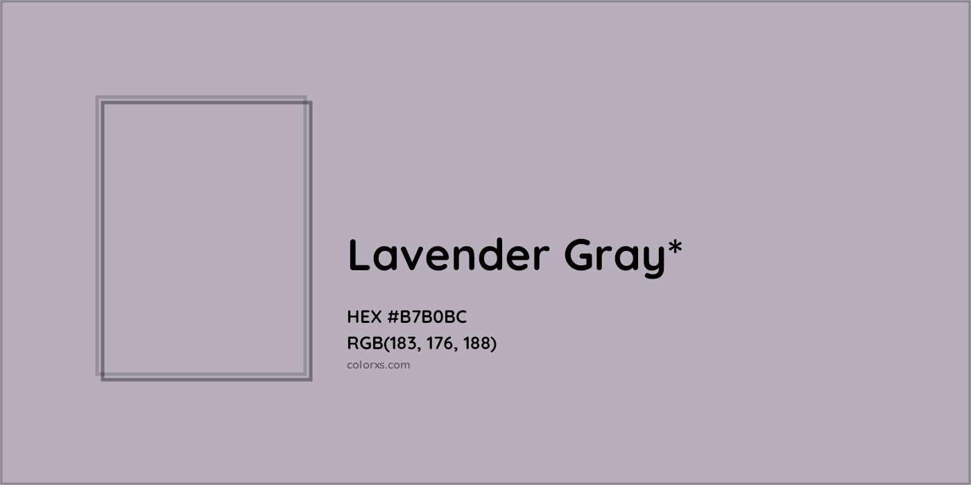 HEX #B7B0BC Color Name, Color Code, Palettes, Similar Paints, Images