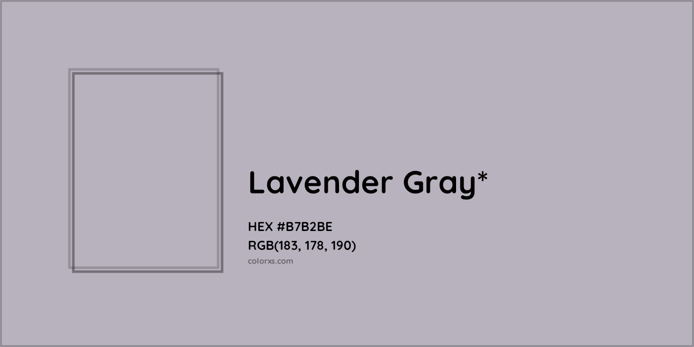 HEX #B7B2BE Color Name, Color Code, Palettes, Similar Paints, Images